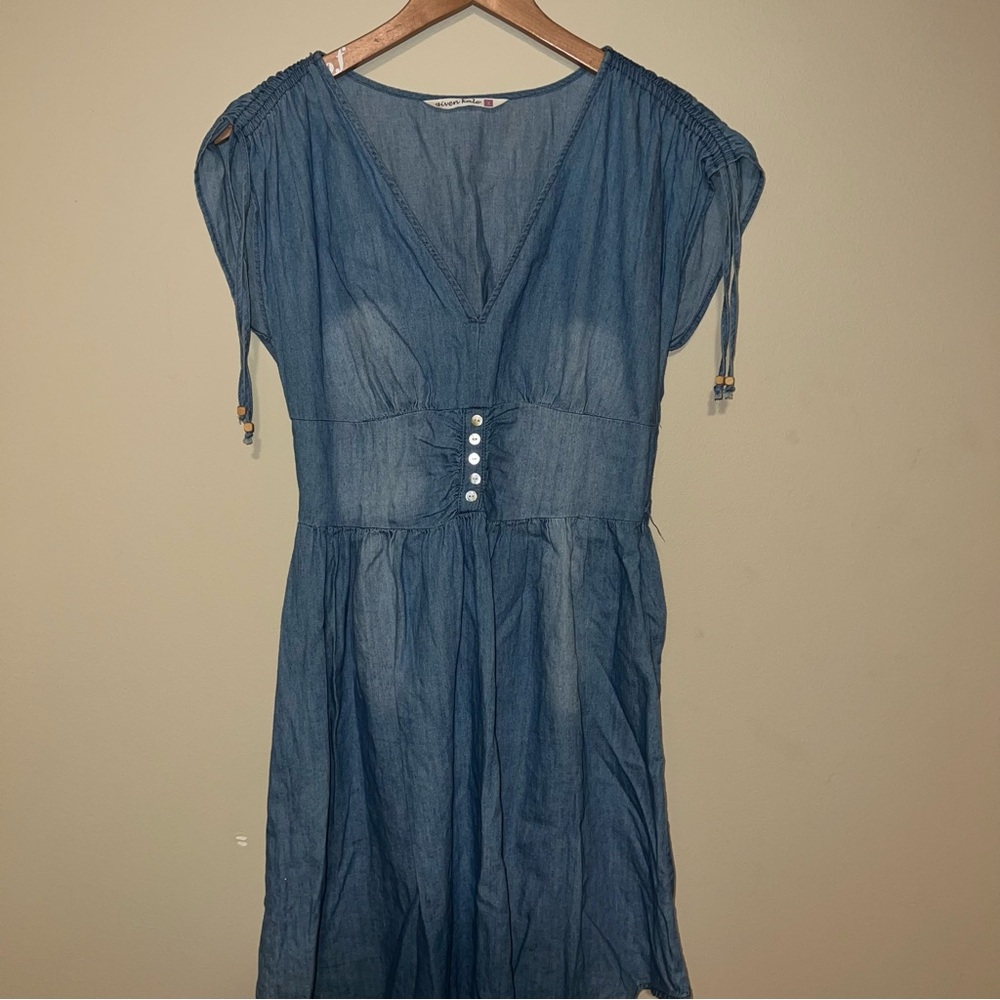 Blue Denim Mini Dress